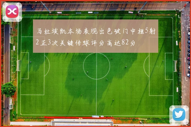 马杜埃凯本场表现出色破门中框5射2正3次关键传球评分高达82分